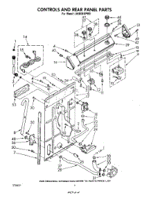 03 - Controls And Rear Panel parts for Whirlpool Washer LA5000XPW0 from AppliancePartsPros.com