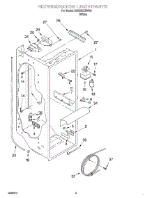 02 - Refrigerator Liner parts for Whirlpool Refrigerator SS25AEXHW02 from AppliancePartsPros.com