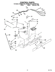 11 - Control Parts parts for Whirlpool Refrigerator ED2PBEXTL00 from AppliancePartsPros.com