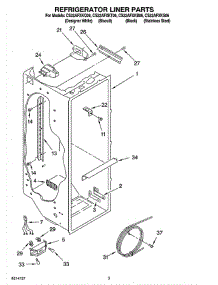 02 - Refrigerator Liner Parts parts for Whirlpool Refrigerator CS22AFXKS06 from AppliancePartsPros.com