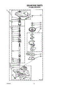 11 - Gearcase parts for Whirlpool Washer LA8100XWW1 from AppliancePartsPros.com