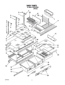 04 - Shelf, Lit / Optional parts for Whirlpool Refrigerator 3XKVN510000 from AppliancePartsPros.com