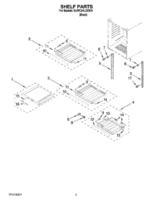 02 - Shelf Parts parts for Kitchenaid Wine Cooler KUWO24LSBX01 from AppliancePartsPros.com