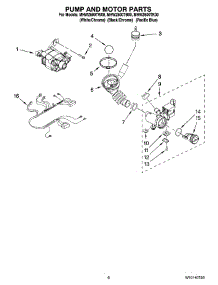 05 - Pump And Motor Parts parts for Maytag Washer MHWZ600TW00 from AppliancePartsPros.com