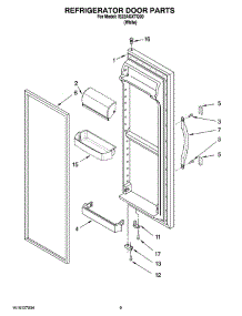06 - Refrigerator Door Parts parts for Whirlpool Refrigerator IS22AGXTQ00 from AppliancePartsPros.com