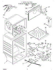 02 - Liner parts for Whirlpool Refrigerator ET22RMXGN01 from AppliancePartsPros.com