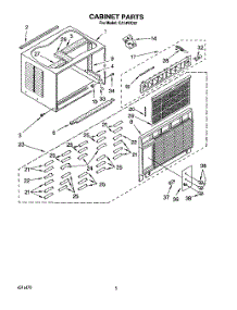 03 - Cabinet parts for Whirlpool Air Conditioner CA14WC50 from AppliancePartsPros.com