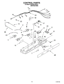 11 - Control parts for Whirlpool Refrigerator 3XED5SHGKS01 from AppliancePartsPros.com