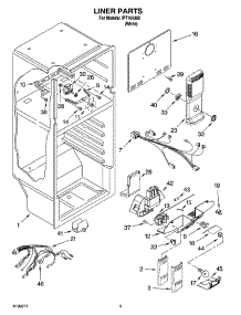 03 - Liner Parts parts for Whirlpool Refrigerator IPT104300 from AppliancePartsPros.com