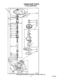 10 - Gearcase parts for Kitchenaid Washer KAWE764WAL1 from AppliancePartsPros.com