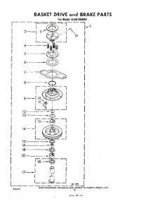 09 - Basket Drive And Brake parts for Whirlpool Washer GLHA7900W2 from AppliancePartsPros.com