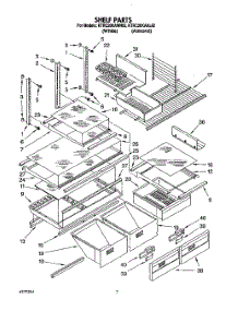 05 - Shelf, Lit / Optional parts for Kitchenaid Refrigerator KTRC20KAAL02 from AppliancePartsPros.com