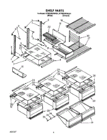 05 - Shelf, Lit / Optional parts for Kitchenaid Refrigerator KTRS25KXAL01 from AppliancePartsPros.com