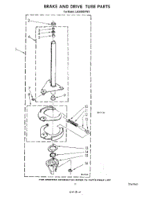 09 - Brake And Drive Tube parts for Whirlpool Washer LA5400XPW5 from AppliancePartsPros.com