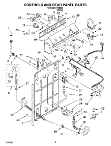 02 - Controls And Rear Panel Parts parts for Whirlpool Washer IP45003 from AppliancePartsPros.com