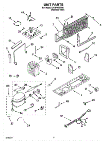 04 - Unit Parts parts for Whirlpool Refrigerator CR18PKXRS00 from AppliancePartsPros.com
