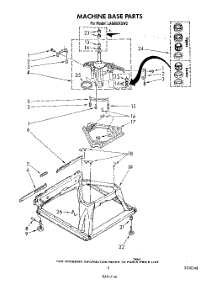 07 - Machine Base parts for Whirlpool Washer LA8800XSW2 from AppliancePartsPros.com