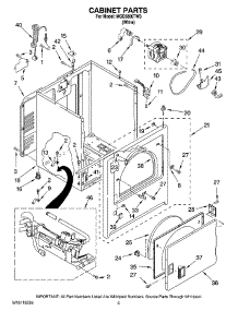 02 - Cabinet Parts parts for Maytag Dryer MGD5800TW0 from AppliancePartsPros.com