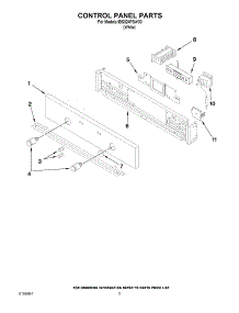 04 - Control Panel Parts parts for Whirlpool Oven IBS324PSW00 from AppliancePartsPros.com