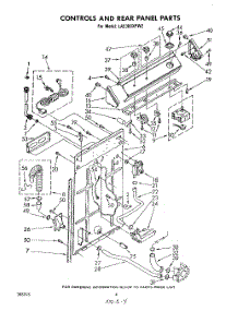 03 - Controls And Rear Panel parts for Whirlpool Washer LA5300XPW2 from AppliancePartsPros.com