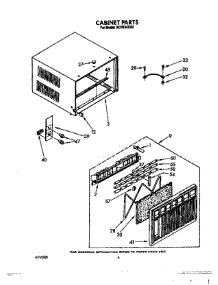 04 - Cabinet parts for Whirlpool Air Conditioner ACH184XX0 from AppliancePartsPros.com