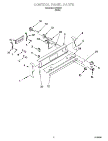 02 - Control Panel Parts parts for Whirlpool Range IHP33801 from AppliancePartsPros.com