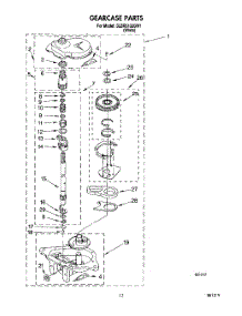 10 - Gearcase parts for Whirlpool Washer 3LBR5132BW1 from AppliancePartsPros.com