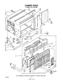 04 - Cabinet parts for Whirlpool Air Conditioner AC1504XM0 from AppliancePartsPros.com