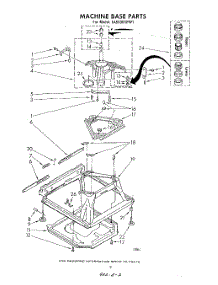 07 - Machine Base parts for Whirlpool Washer LA5500XPW1 from AppliancePartsPros.com