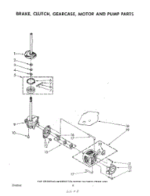 06 - Brake, Clutch, Gearcase, Motor And Pump parts for Whirlpool Washer LA5000XSW0 from AppliancePartsPros.com