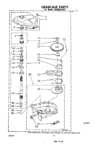 10 - Gearcase parts for Whirlpool Washer LA5000XPW2 from AppliancePartsPros.com