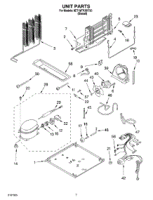 04 - Unit parts for Whirlpool Refrigerator 8ET1MTKXKT00 from AppliancePartsPros.com
