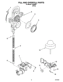06 - Fill And Overfill Parts parts for Whirlpool Dishwasher ISU98660 from AppliancePartsPros.com