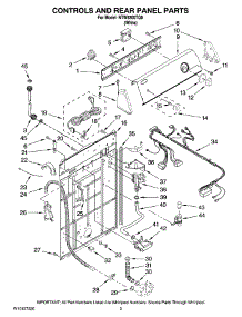 02 - Controls And Rear Panel Parts parts for Maytag Washer NTW5200TQ0 from AppliancePartsPros.com