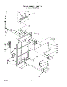 03 - Rear Panel parts for Kitchenaid Washer KAWE660WAL3 from AppliancePartsPros.com