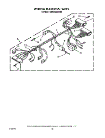 09 - Wiring Harness parts for Kitchenaid Washer KAWE860WWH1 from AppliancePartsPros.com