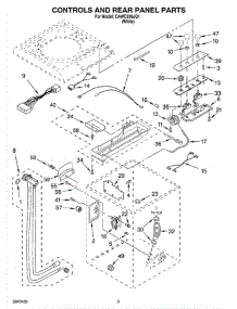 02 - Controls And Rear Panel Parts parts for Whirlpool Washer CAWC529JQ1 from AppliancePartsPros.com