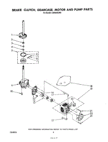 06 - Brake, Clutch, Gearcase, Motor And Pump parts for Whirlpool Washer LA5600XSW0 from AppliancePartsPros.com