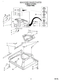 06 - Machine Base parts for Whirlpool Washer LLT7144BQ1 from AppliancePartsPros.com