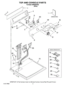 02 - Top And Console Parts parts for Maytag Dryer MED5640TQ0 from AppliancePartsPros.com
