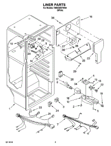 03 - Liner Parts parts for Whirlpool Refrigerator IR8GSMXRW00 from AppliancePartsPros.com