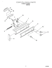 02 - Control Panel parts for Whirlpool Range RDP34582 from AppliancePartsPros.com