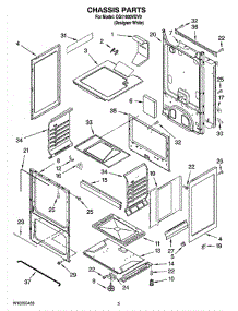 04 - Chassis Parts parts for Whirlpool Range CG11000VDV0 from AppliancePartsPros.com