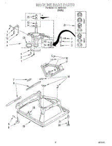 05 - Machine Base parts for Whirlpool Washer LLR9245AQ0 from AppliancePartsPros.com