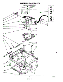 07 - Machine Base parts for Whirlpool Washer LA3400XMW3 from AppliancePartsPros.com