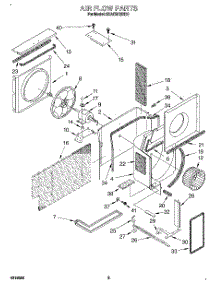 02 - Air Flow parts for Whirlpool Air Conditioner 3XACM12XD0 from AppliancePartsPros.com
