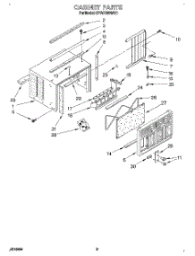 04 - Cabinet parts for Whirlpool Air Conditioner BPAC0500AS1 from AppliancePartsPros.com