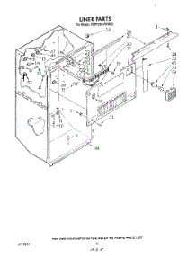 06 - Liner parts for Kitchenaid Refrigerator KTRF20KVWH00 from AppliancePartsPros.com