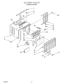 03 - Cabinet parts for Whirlpool Air Conditioner CA5WM46 from AppliancePartsPros.com