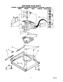 06 - Machine Base parts for Whirlpool Washer 3LA5800XSW0 from AppliancePartsPros.com